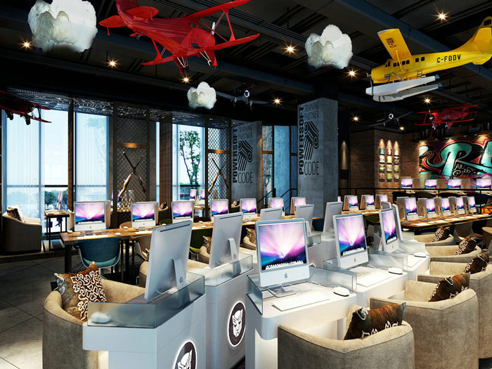 網(wǎng)咖網(wǎng)吧裝修設(shè)計案例