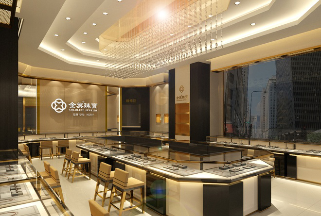 珠寶翡翠店裝修設(shè)計效果圖