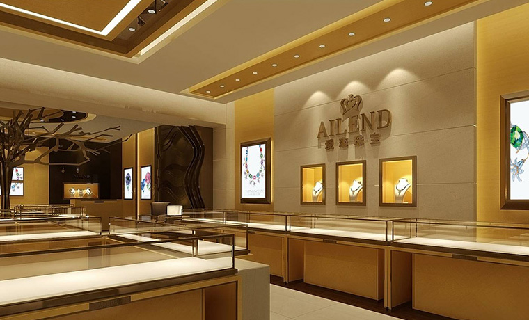 珠寶翡翠店裝修設(shè)計效果圖