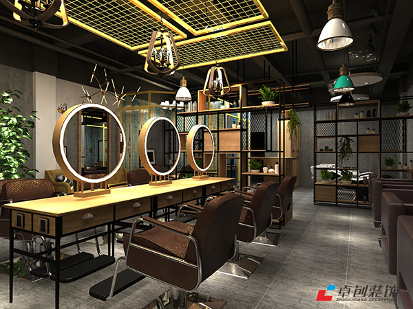 現(xiàn)在流行的美容美發(fā)店設(shè)計(jì)案例效果圖