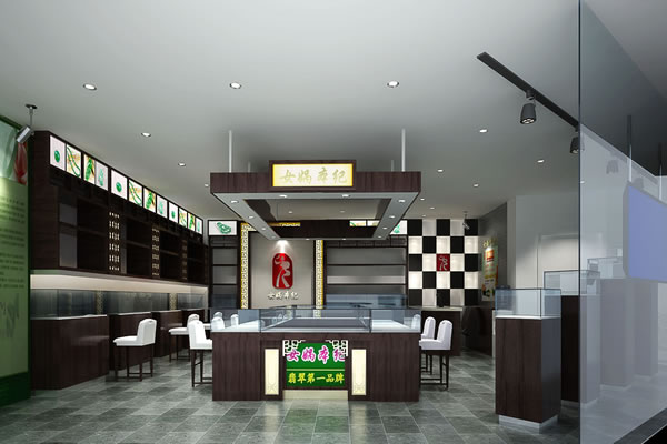 珠寶翡翠店裝修設(shè)計效果圖